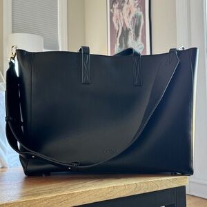 Calpak Haven Laptop Tote Bag in Black